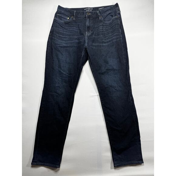 Banana Republic Men's Athletic Fit Blue Denim Travel Jean - Size 34x32 (34x31) - Picture 1 of 6